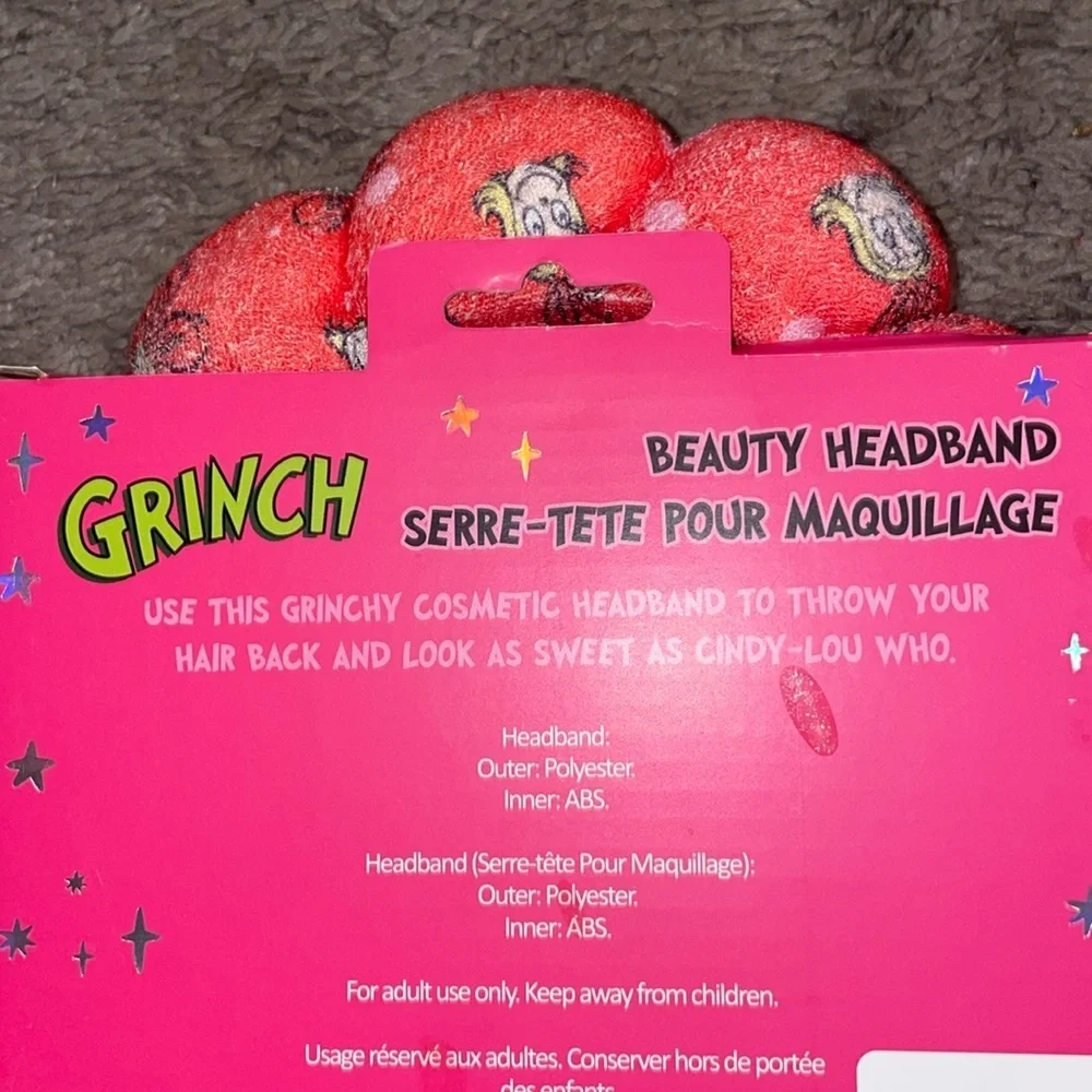 GRINCH Bubble Headband Spa Beauty Cindy Lou Who Makeup Hair Accessory Christmas